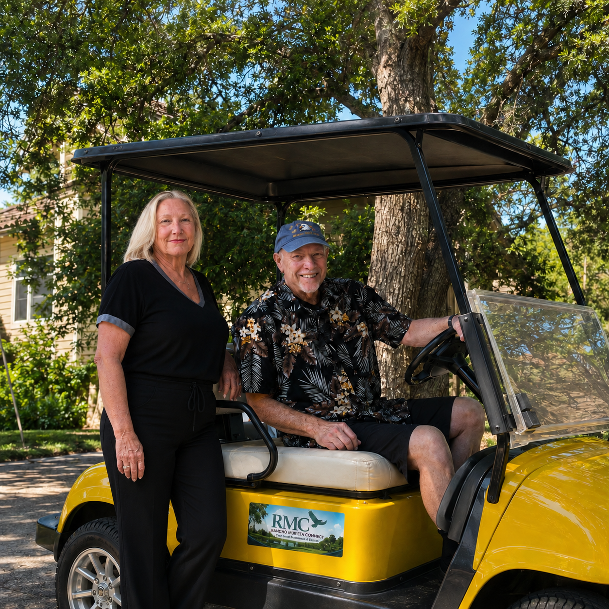 Pati and Dan Gonsalves, founder and supporter of Rancho Murieta Connect