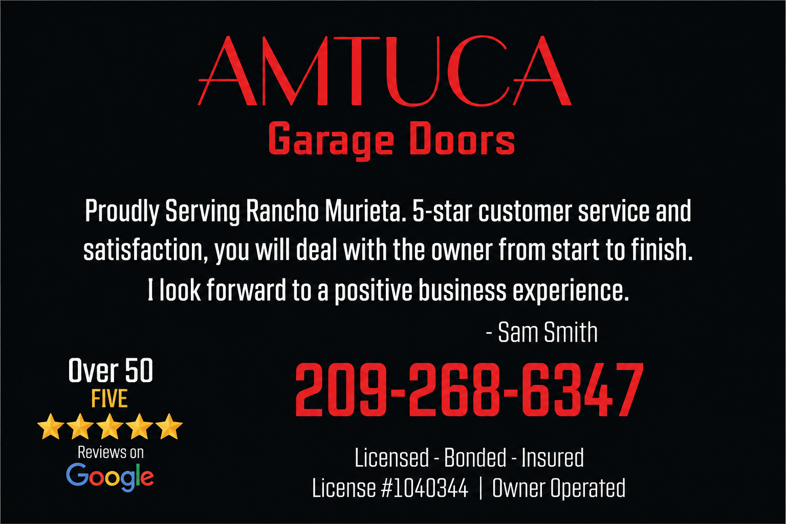 Amtuca Overhead Garage Doors